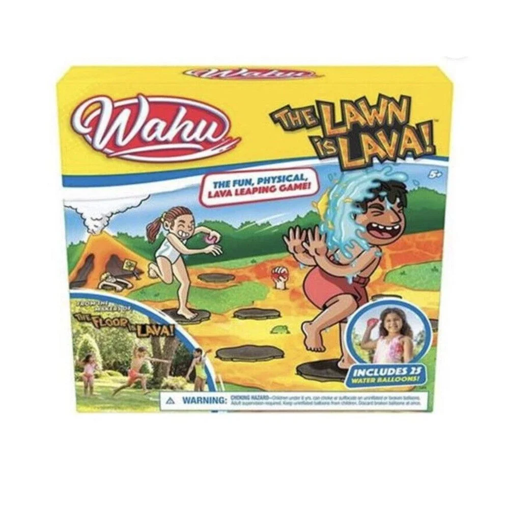 Wahu The Lawn Is Lava Outdoor Game Water Balloons Fun Imagination Floor Is Lava - Picture 1 of 7